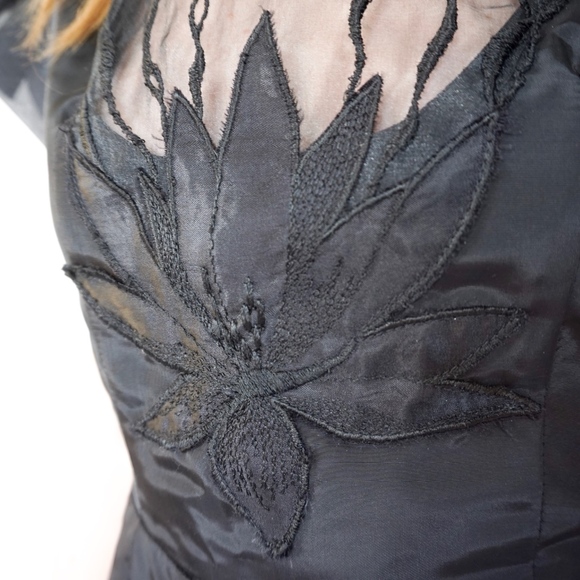 Vintage Roberta California Lotus Unique Dress 0739 - Picture 7 of 8